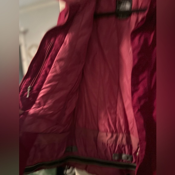 North Face Raspberry Pink Hooded Climate Hyvent Water Repellent Jacket Women M - Picture 4 of 5